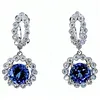 Glamorous Tanzanite & Diamond Earrings