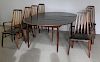 Niels Moller Rosewood Dining Table and 8 Chairs.