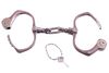 RARE 1899 Bean Silver City Wrought Iron Handcuffs