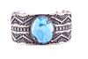 Navajo Sterling & Golden Hills Turquoise Bracelet