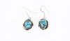 Navajo Sterling Silver & Turquoise Earring Pair