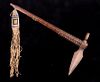 Sioux Brass Pipe Tomahawk w/ Quilled Drop c. 1870