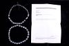 18thc. Venetian Black Skunk Trade Bead Necklaces