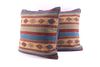 Sunburst Banda Wool Set of Pillows by A. Gutierrez