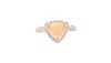 Australian Opal & Diamond 14k Yellow Gold Ring