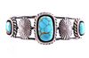 Navajo Daniel Benally Silver & Turquoise Bracelet