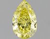 1.01 ct., Fancy Intense Yellow/VVS1, Pear cut diamond, unmounted, IM-627-002