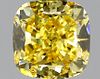 1.42 ct., Fancy Vivid Yellow/VS1, Cushion cut diamond, unmounted, GM-0904
