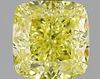 1.37 ct., Fancy Intense Yellow/VS1, Cushion cut diamond, unmounted, IM-487-001-40