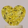 1.54 ct., Fancy Vivid Yellow/SI2, Heart cut diamond, unmounted, PP4629