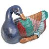Large Hand Carved Wood Polychrome Duck Figure