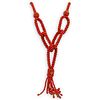 14K Gold and Beaded Coral Necklace