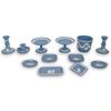 (12 Pc) Wedgwood Blue Biscuit Porcelain Grouping Set