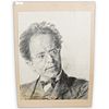 Gustav Mahler Pencil Drawing Portrait