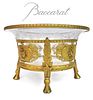 19th C. French Baccarat Crystal Dore Bronze Centerpiece