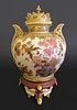 A Rare American Japonaise Style Porcelain Urn, 19th C.