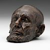 Abraham Lincoln, Rare Bronze Life Mask by Clark Mills 