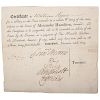 Alexander Hamilton Estate Document Signed by Constitutional Congress Members and Signers of the Constitution Incl. Gov. William Morris, 1804 