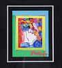 Peter Max Mixed Media On Paper In The Frame