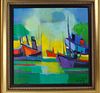 Marcel Mouly Oil Painting On the Canvas Vapeurs Au