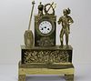 Antique French Gilt Bronze Mantel Clock Amour Alaplus