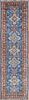 Hand Knotted Blue Afghan Wool Kazak Oriental Carpet