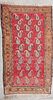 Caucasian Soumak Carpet from Kazakhstan in a Tulip Paisley Design, circa 1930s