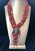 African Coral and Multi-Stone Necklace