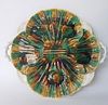 Antique Majolica Shell Form Serving Platter