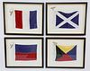 Set of Four Decorative Signal Flags