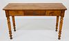 Narrow Pine One Drawer Console Table with Extending Pull-Slide Ends