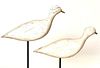 Lot of 2 Unfinished Plover Decoys