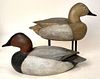 Pair of Canvasback Decoys by James West