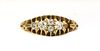 An Edwardian 18ct gold diamond set boat shaped ring,
