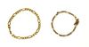 A 9ct gold hollow figaro link bracelet,