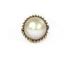 A 9ct gold mabé pearl ring,