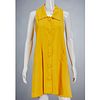 Henri Bendel yellow pique shift dress