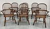 Set of 6 Marble and Shattuck Windsor Chairs