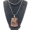 Amber pendant with phoenix bird /  MYANMAR (BURMESE)