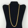 Saucy 22" Goldbraid and barrel ball clasp necklace