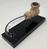 Ancient 1200AD Jewish Smoking Pipe on display stand