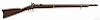 Fayetteville two-band percussion musket, .58 caliber, with brass bands, a trigger guard