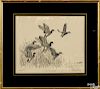 Richard E. Bishop (American 1887-1975), signed etching, titled Up and On