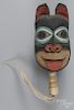 Large contemporary Northwest Coast carved rattle, signed Redcloud, 14 1/2'' h.