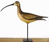 William Gibian (Onancock, Virginia), carved and painted long billed curlew decoy
