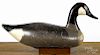Attributed to R. Madison Mitchell, carved and painted Canada goose decoy, mid 20th c., 20 1/2'' l.
