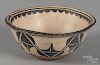Acoma pottery bowl, early 20th c., 3 5/8'' h., 8 1/4'' dia.
