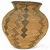 Southwest Native American basketry olla, early 20th c., 11 1/4'' h.