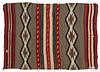 Navajo regional rug, early 20th c., with diamond bands, 58'' x 41''.