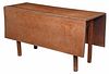 New England Chippendale Cherry Drop Leaf Table